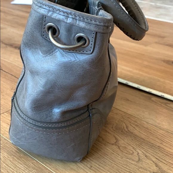 Frye Riviana Mini Tote in Ice gray leather handbag - Picture 7 of 12